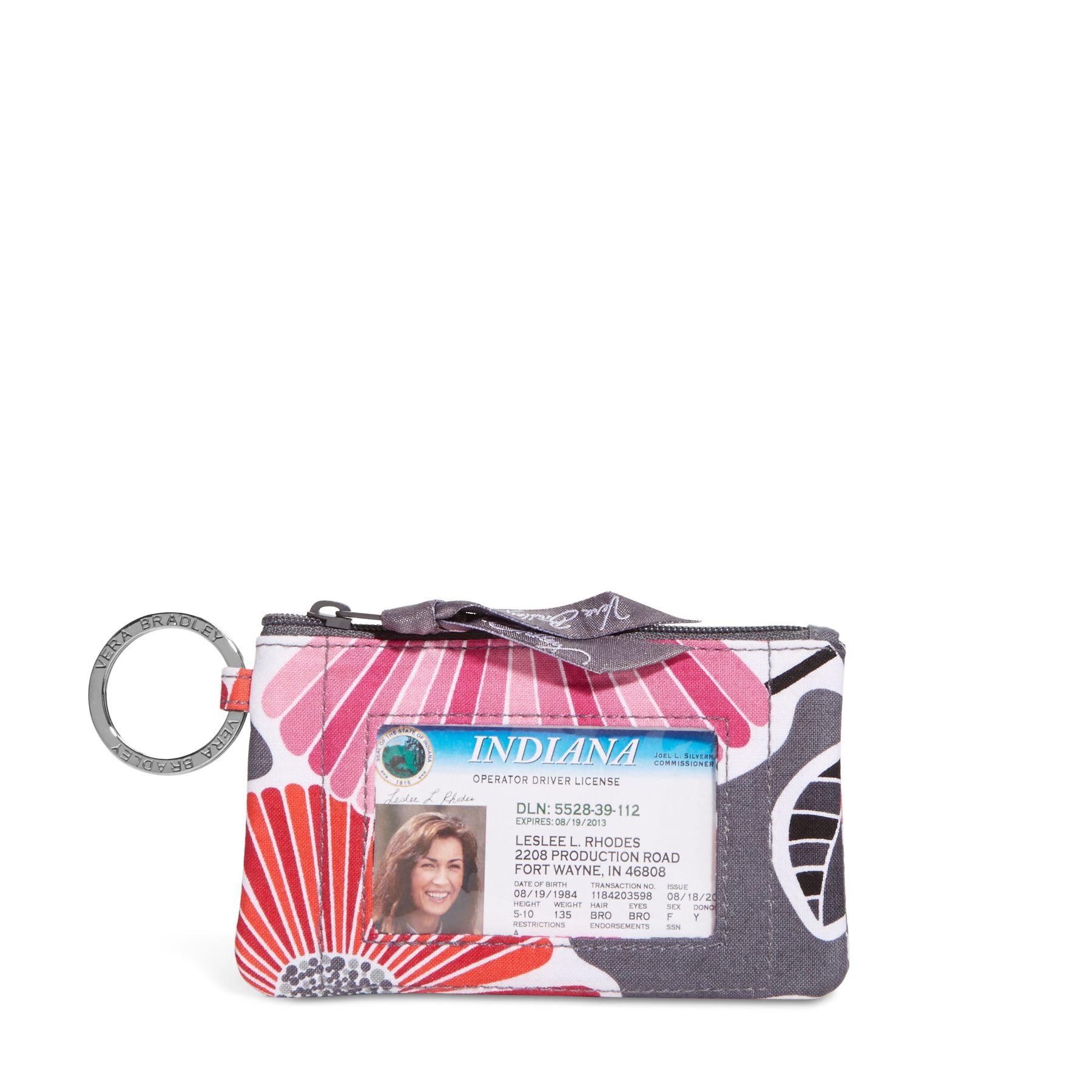 UPC 886003268476 product image for Vera Bradley Zip ID Case in Cheery Blossoms | upcitemdb.com