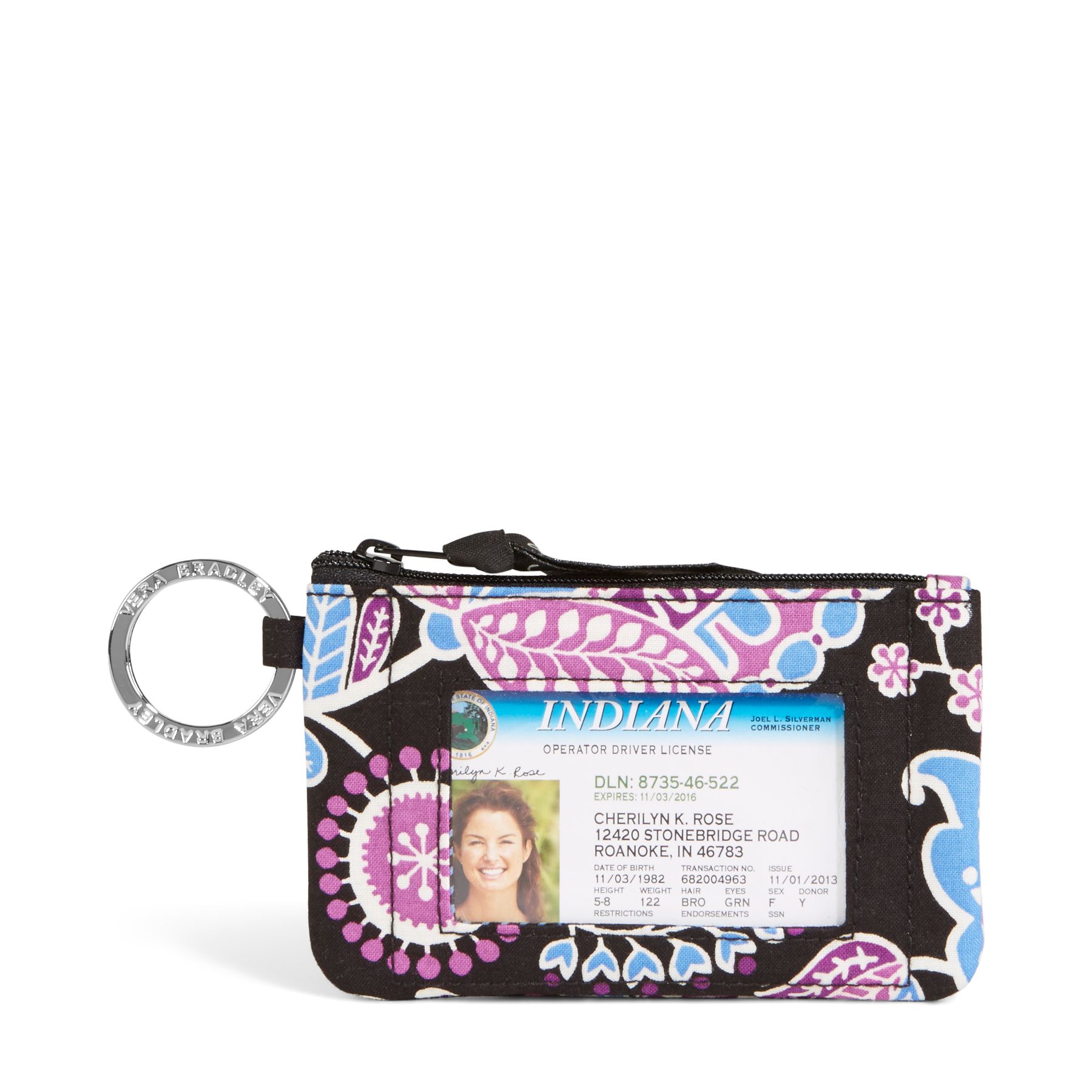 UPC 886003329061 product image for Vera Bradley Zip ID Case in Alpine Floral | upcitemdb.com