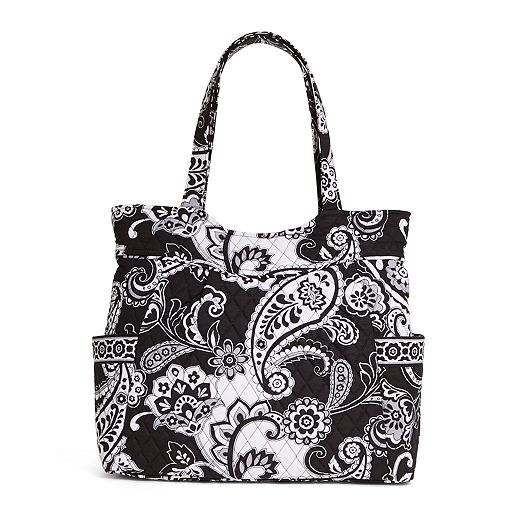 Pleated Tote in Midnight Paisley