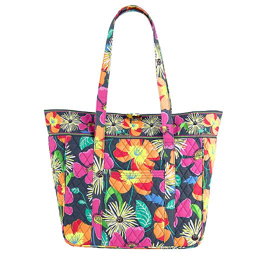 Large Laptop Tote in Jazzy Blooms