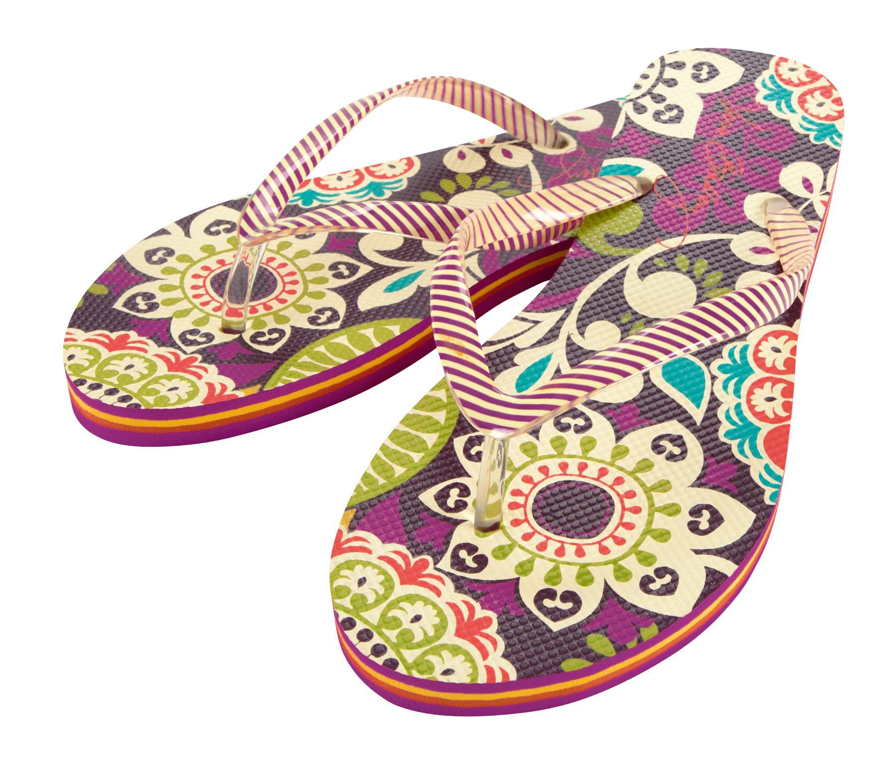 UPC 886003185902 product image for Vera Bradley Flip Flops in Plum Crazy | upcitemdb.com