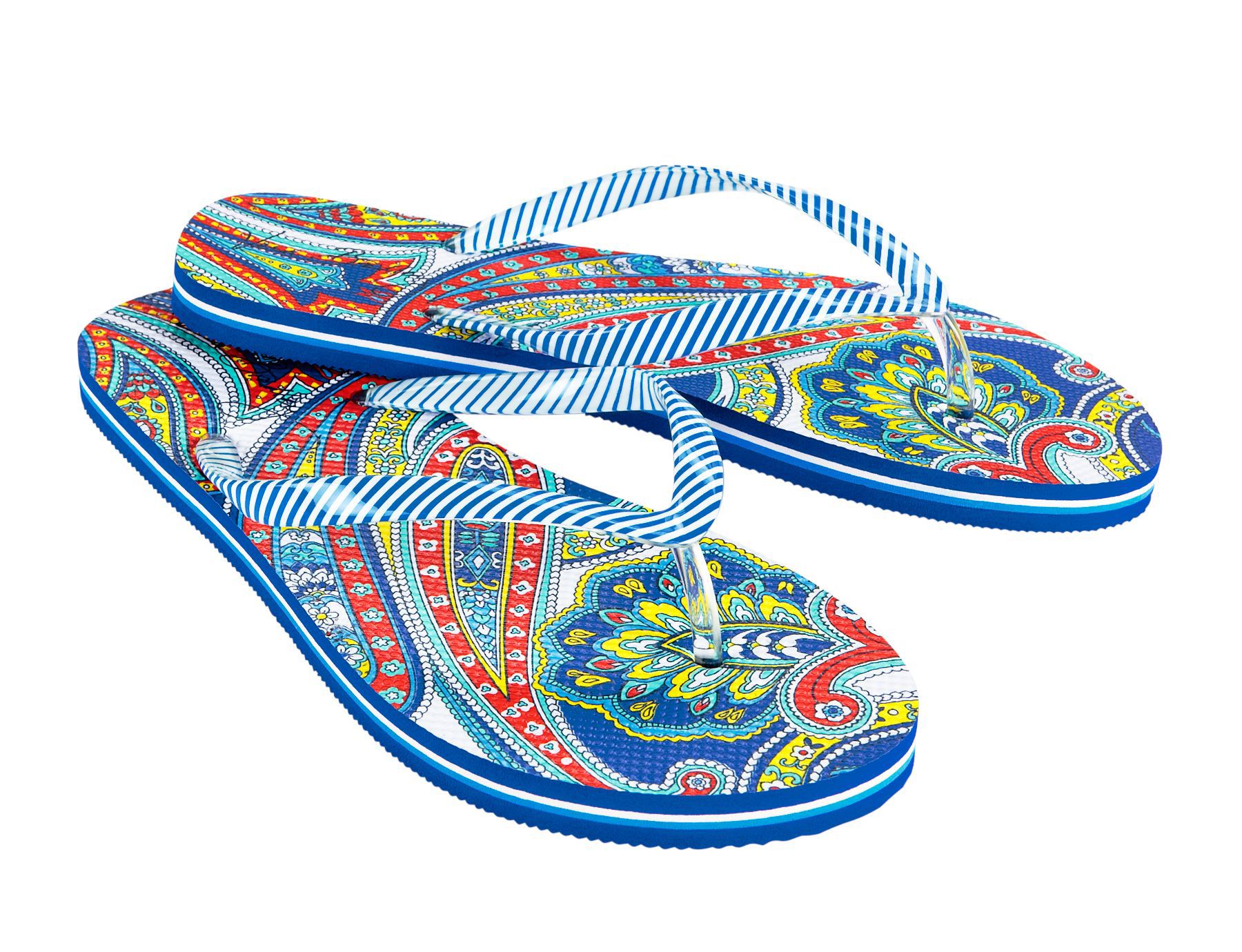 UPC 886003193259 product image for Vera Bradley Flip Flops in Marina Paisley | upcitemdb.com