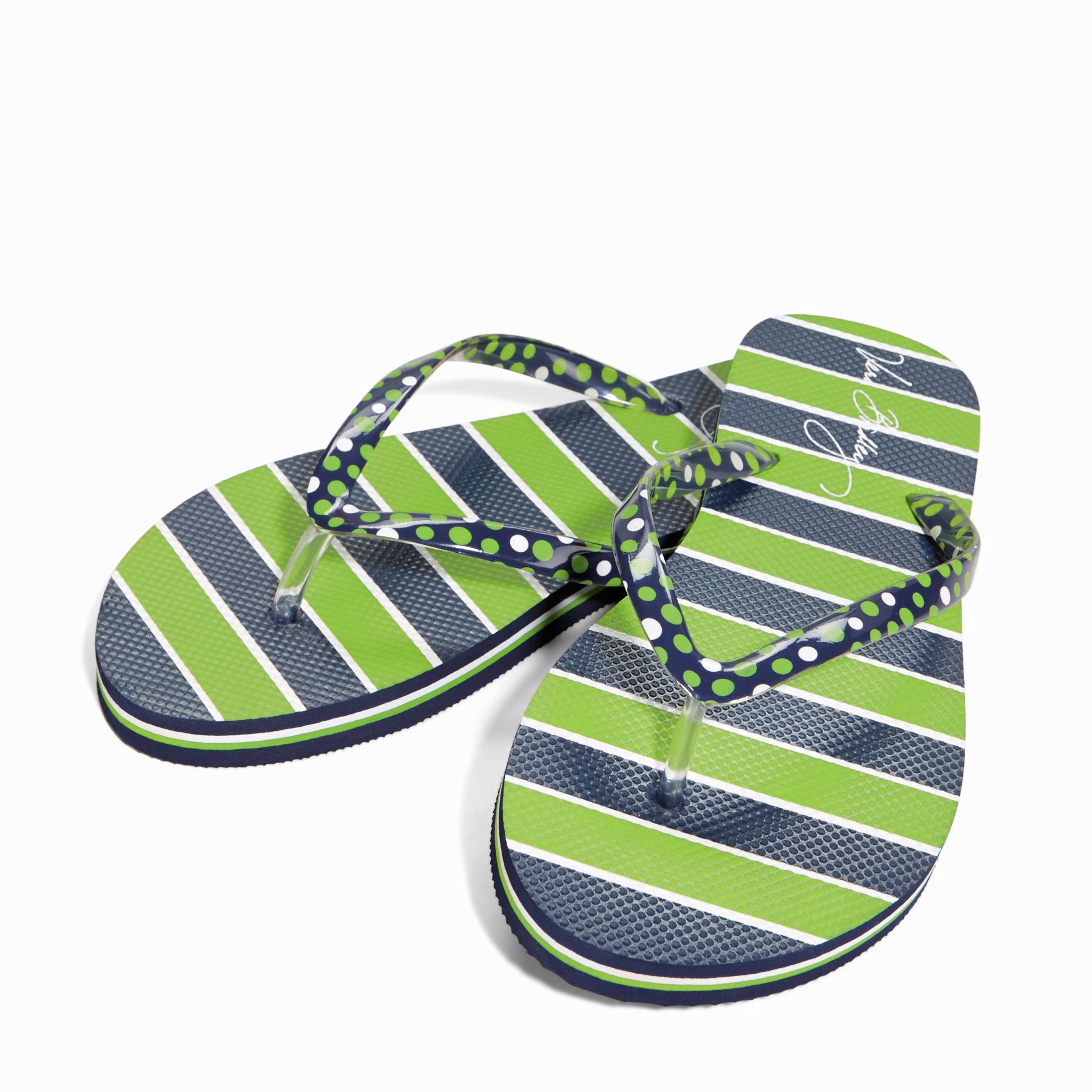 UPC 886003286234 product image for Vera Bradley Flip Flops in Lucky Stripe | upcitemdb.com