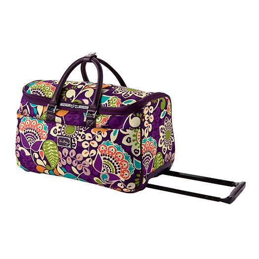 vera bradley rolling laptop bag