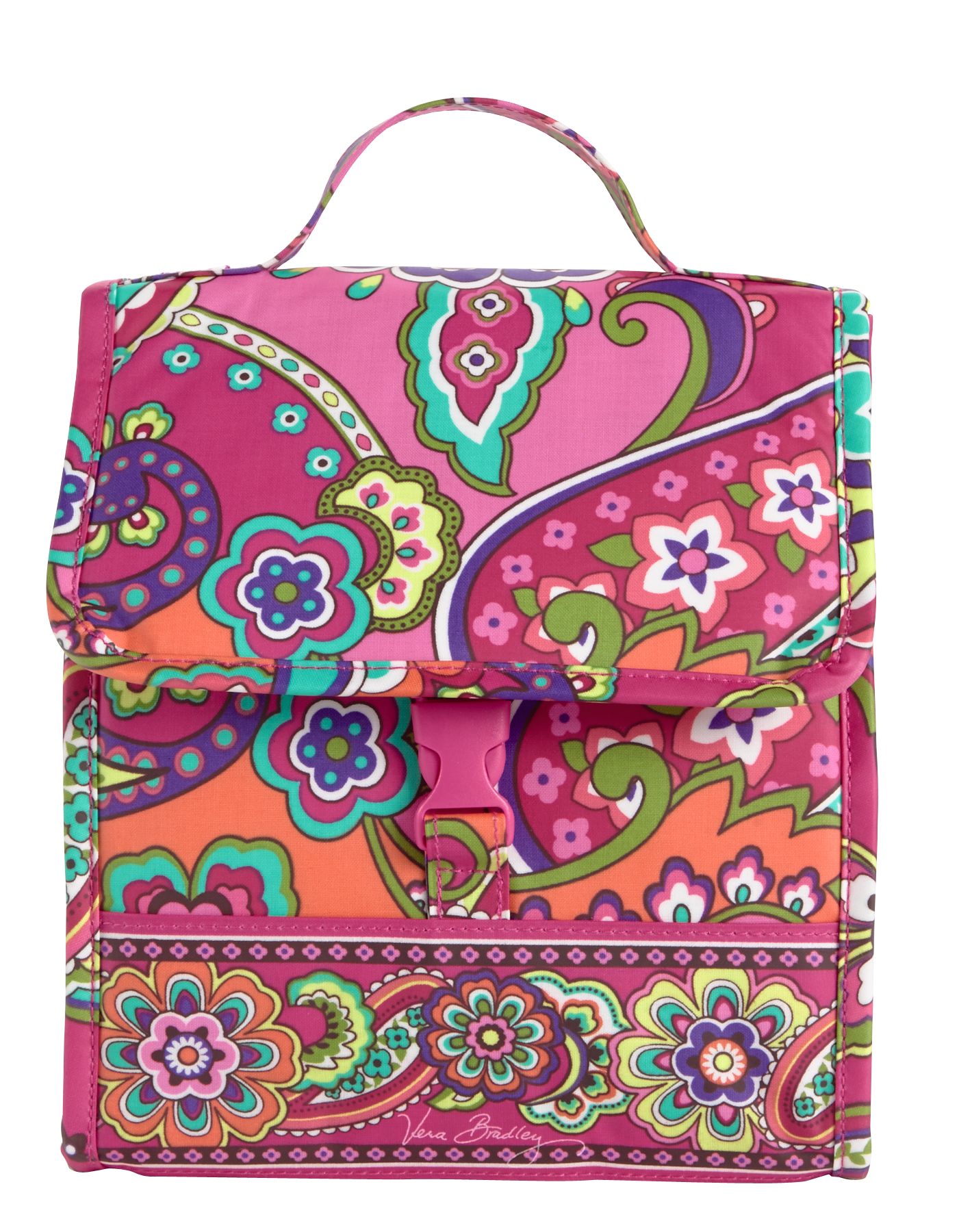 UPC 886003258842 product image for Vera Bradley Lunch Sack in Pink Swirls | upcitemdb.com