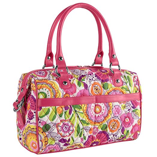 Mini Loft Duffel in Clementine with Geranium Trim