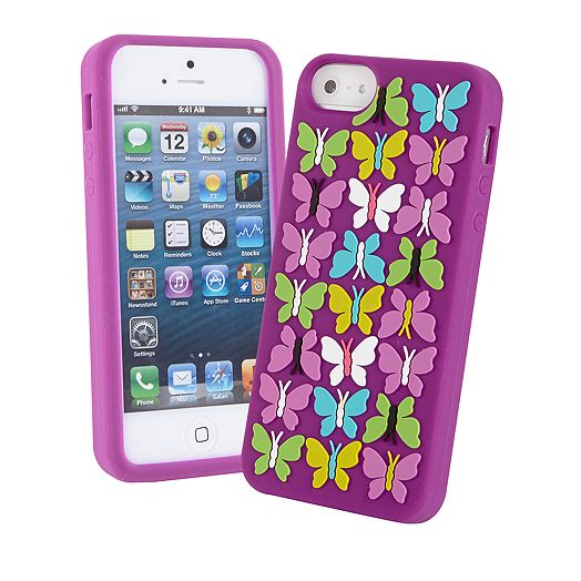 Soft Frame Case for iPhone 5 in Flutterby