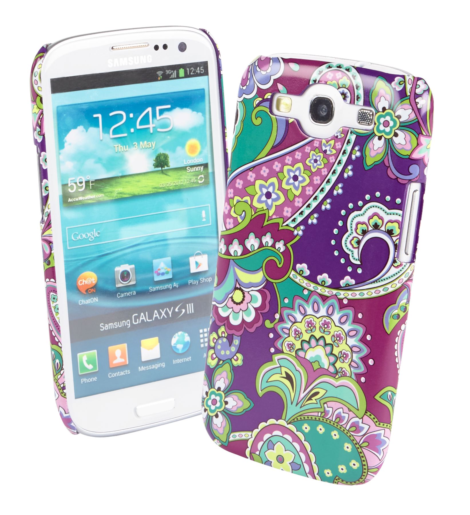 Vera Bradley Snap on Case for Samsung Galaxy S III in Heather