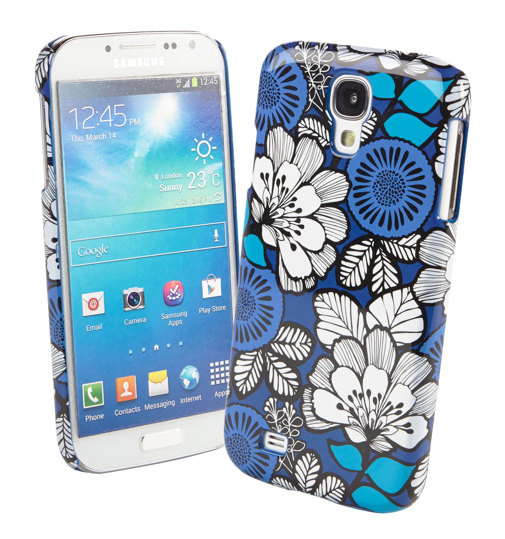 Vera Bradley Snap on Case for Samsung Galaxy S 4 in Blue Bayou