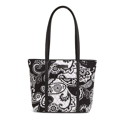 Small Trimmed Vera in Midnight Paisley with Black Trim