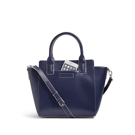 Faux Leather Classic Navy