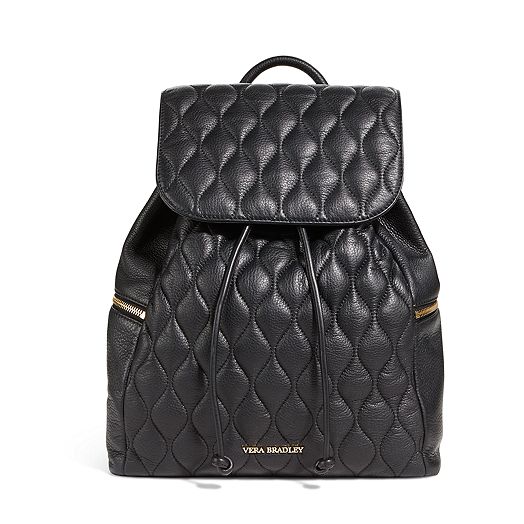 Quilted Amy Backpack in Black