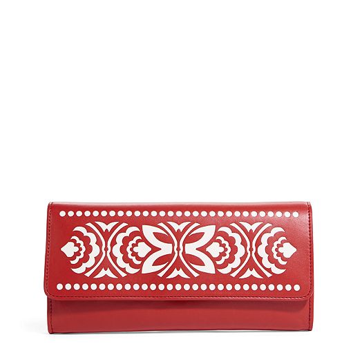 Laser-Cut Clutch in Cheery Blossoms