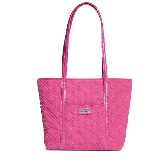 Small Trimmed Vera Tote in Fuchsia with Fuchsia Trim