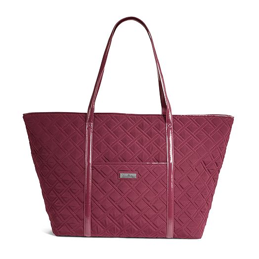 Trimmed Vera Traveler Bag in Raisin with Raisin Trim