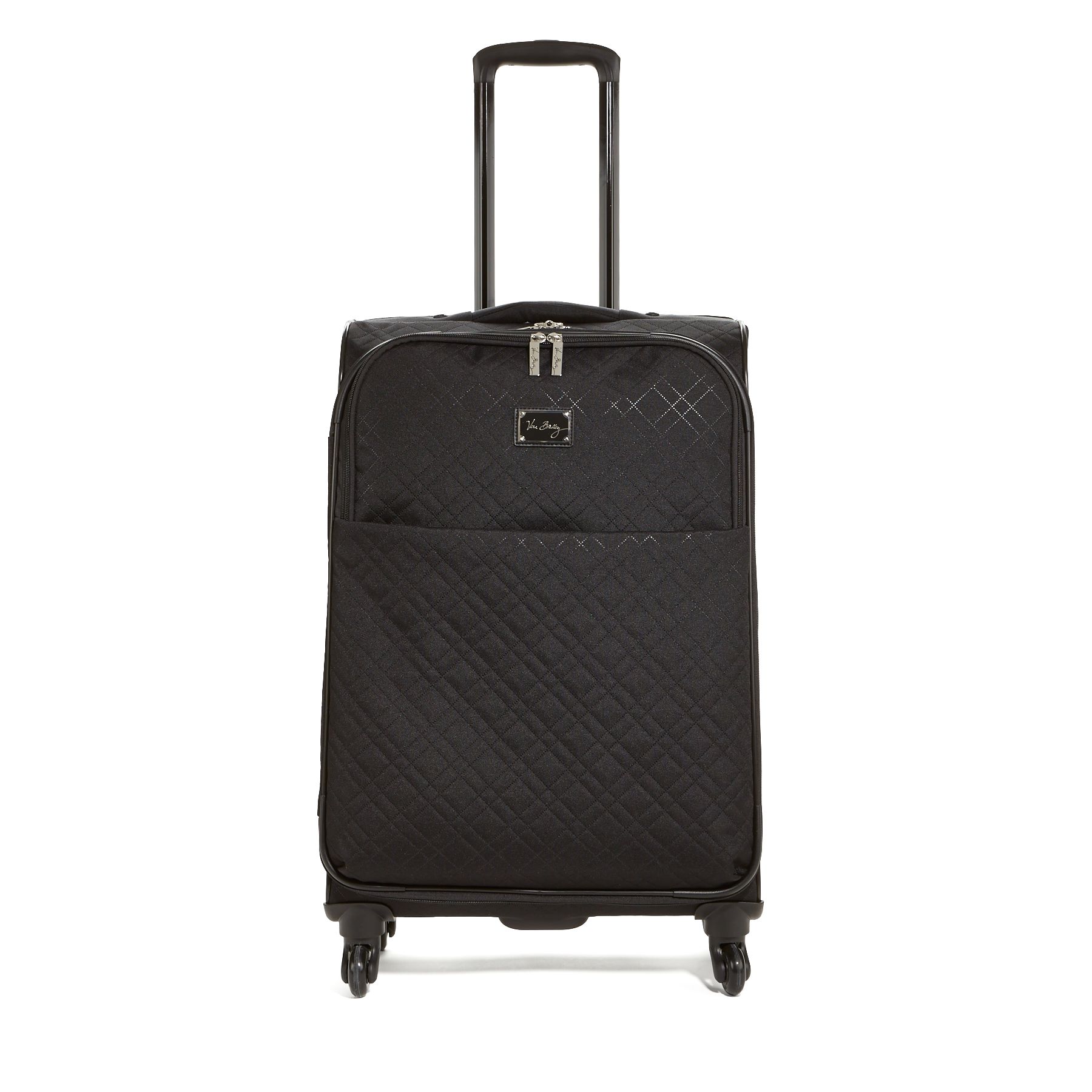 black rolling suitcase
