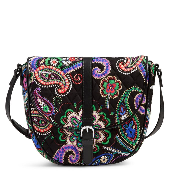 Image of Slim Saddle Bag in Kiev Paisley