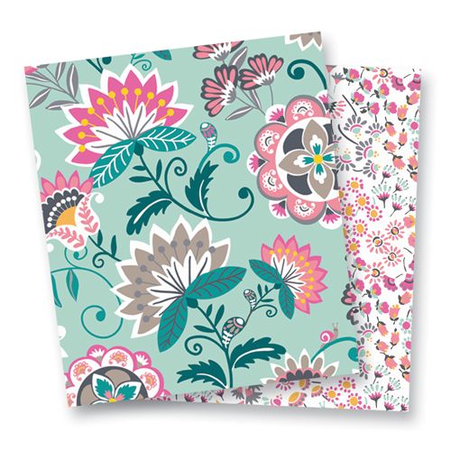 Vera Bradley Lighten Up Grand, Mint Flowers–